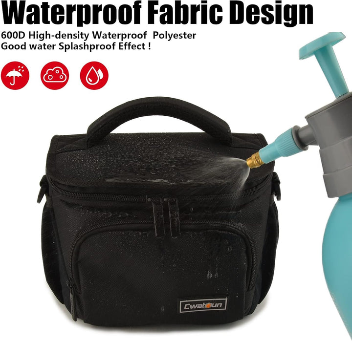 Cwatcun Kameratasche Spiegelreflex Kamera Tasche, wasserdichte Fototasche für Spiegelreflexkameras f