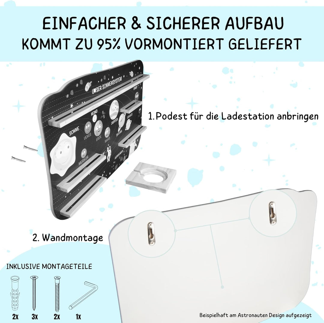 bunnyboo Toniebox Regal - Regal für Toniebox und Figuren - ausreichend Platz für bis zu 45 Tonies un