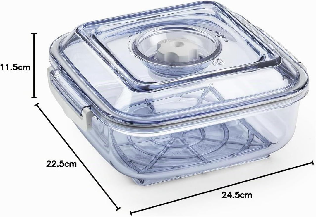 Magic vac ACO1073 Vakuumbehälter, Grau/Transparent 2,5 L, 2,5 L