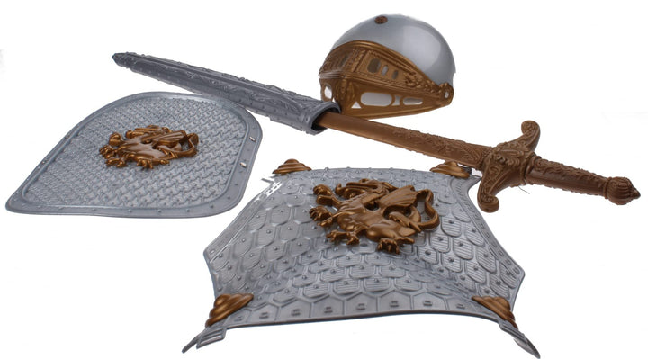 Johntoy 26986 Ritterset 5-Teilig, Silber/Gold, 5 Pièces