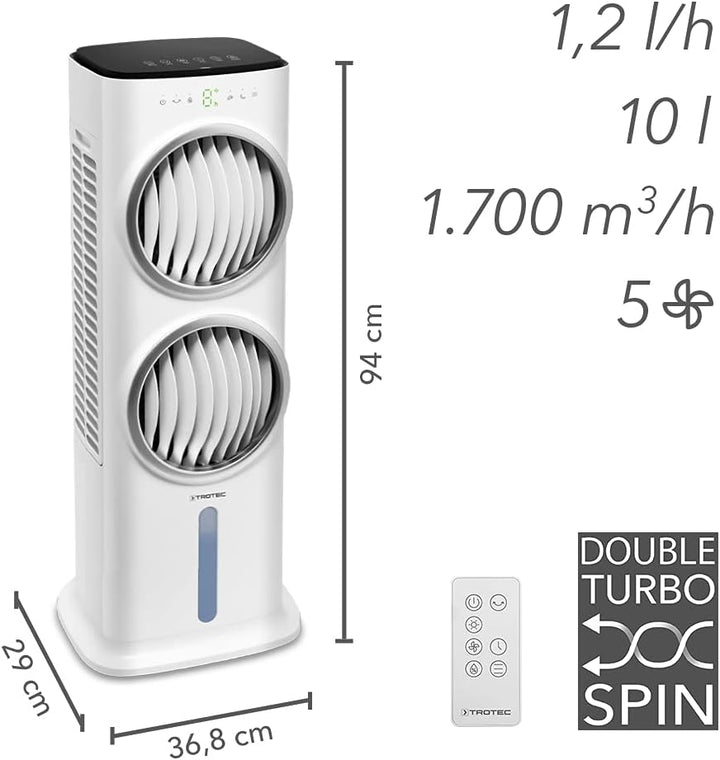 TROTEC PAE 45 4-in-1-Luftkühler Aircooler, Luftkühler Luftbefeuchter mobiles Klimagerät Klimaanlage
