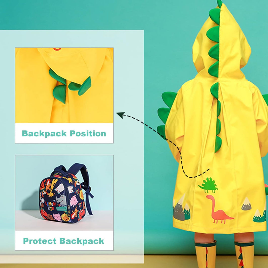 Hovkib Kinder Regenponcho Kleinkind Regenmäntel Jungen Mädchen wasserdichte Regenjacken Unisex Regen