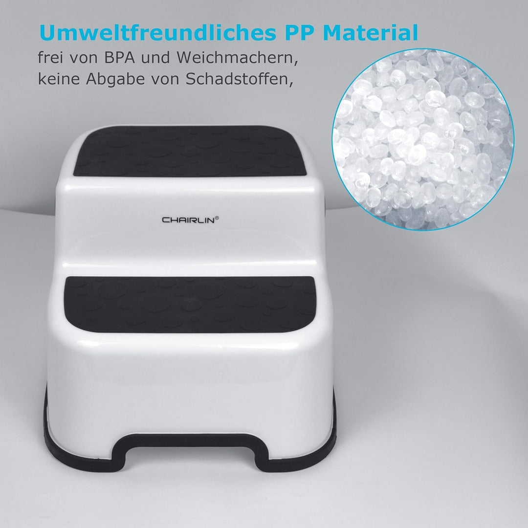 Tritthocker für Kinder – Chairlin Zweistufiger Tritt-Schemel Kinderschemel, Hocker für Kinder, Töpfc