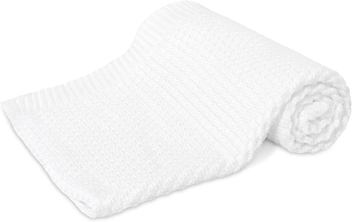 Bellochi Babydecke für Mädchen und Junge - 100% Bambus - Kuscheldecke Kinder Erstlingsdecke Strickde