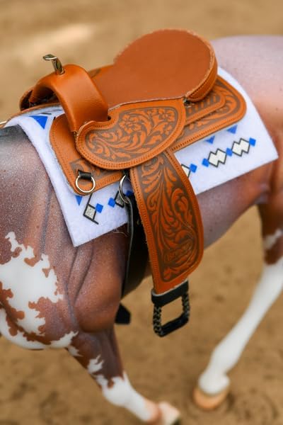 Breyer Traditioneller Cimarron Western Pleasure Sattel (Massstab 1:9), Cimarron Western Pleasure Sat