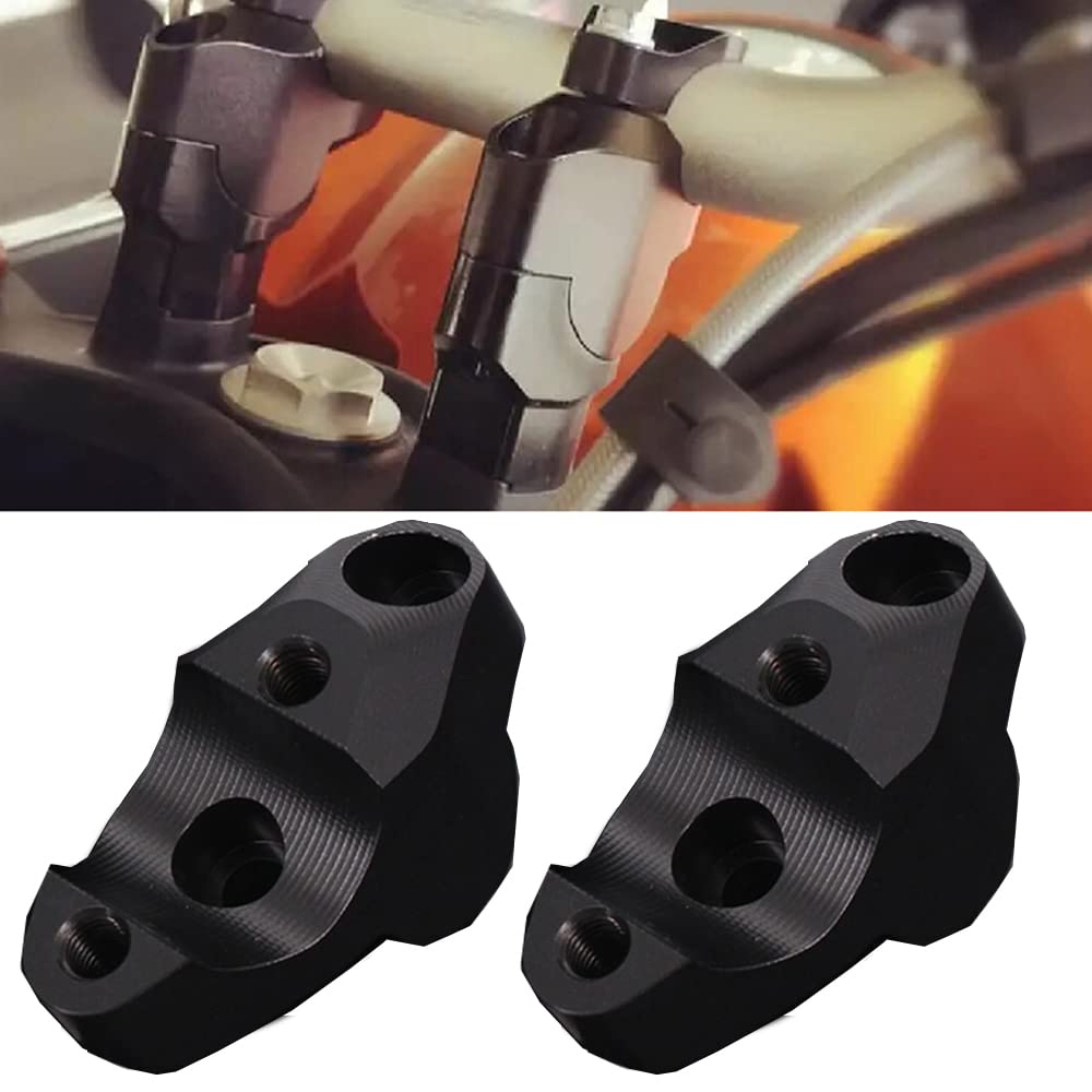 2pcs Riser für Lenkergriffe 28 mm 1 1/8" CNC HandleBar Fat Bar Riser Mount für 1290 Super Adventure/