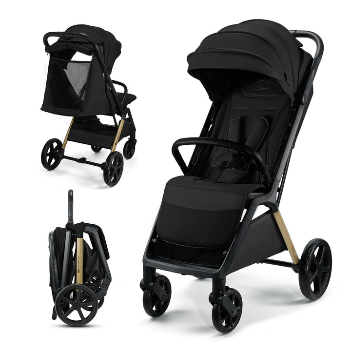 Kinderkraft LOOM Kompakter und leichter Buggy, automatisches Zusammenklappen, grosse pannensichere R