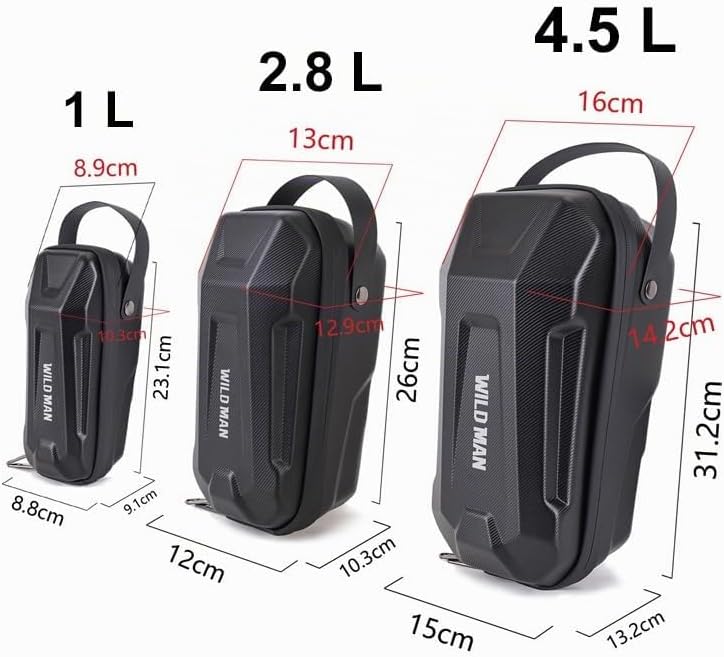 E Scooter Tasche für Roller, Grosse Kapazität Roller Tasche, wasserdichte Front Tube Bag, Vordertasc