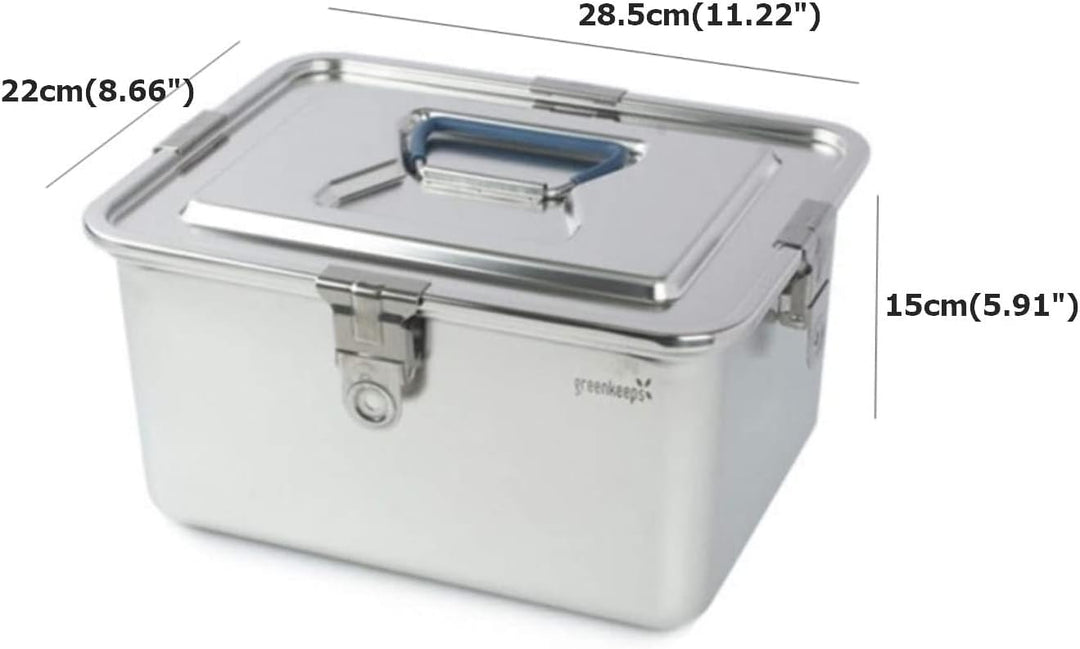 Frischhaltedose aus Edelstahl, luftdicht, mit Deckel, 6,8 l 6.8L (230 Oz), 6.8L (230 Oz)