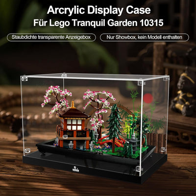 cooldac Acryl Vitrine für Lego 10315 Icons Garten der Stille, Staubdicht Transparent Universal Vitri