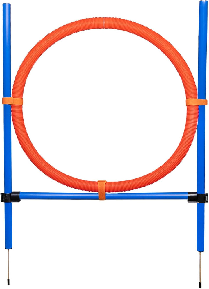 NATIV grosser Sprungring für Hunde, Durchmesser 70cm, höhenverstellbar, mit Tragetasche