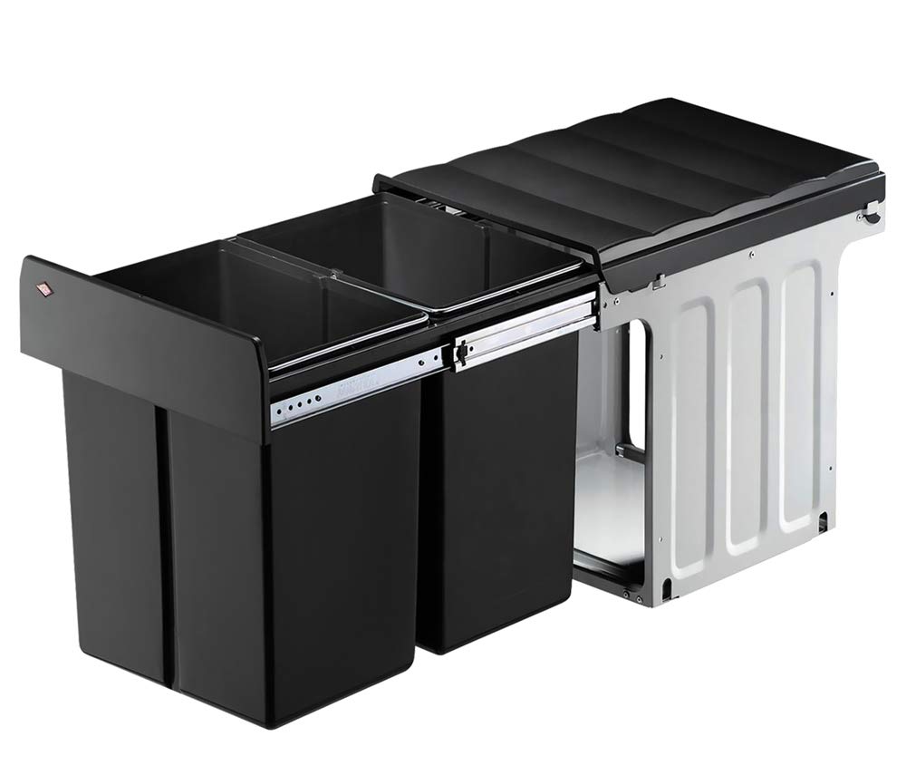 WESCO Profiline Double-Master-Maxi 40 DT Einbau-Abfallsammler, 2 x 20 L, 1 Stück, anthrazit,887911-1