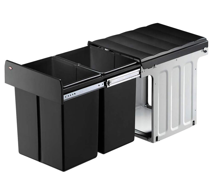 WESCO Profiline Double-Master-Maxi 40 DT Einbau-Abfallsammler, 2 x 20 L, 1 Stück, anthrazit,887911-1