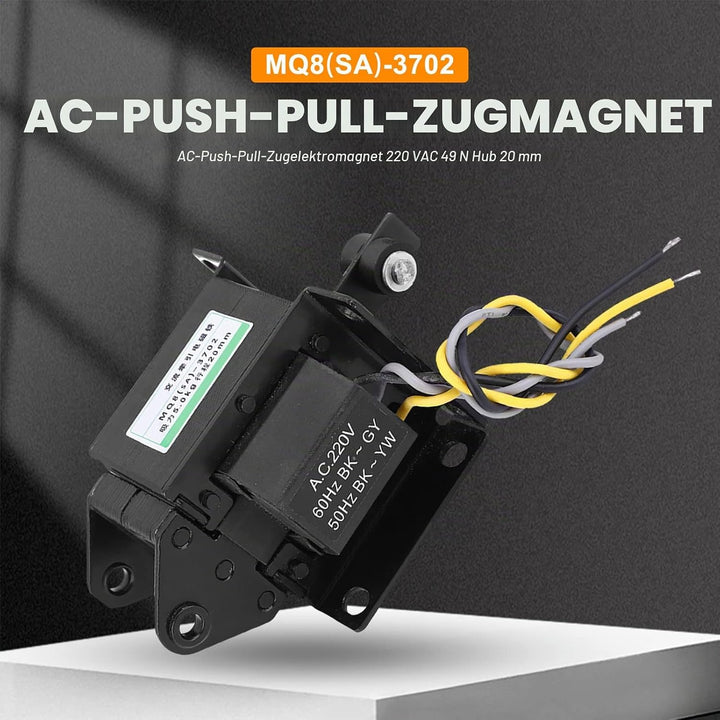 Elektromagnet-Magnetventil8MQ8(SA)-3702 AC Push-Pull-Zugmagnet-Elektromagnet 220VAC 49N Hub 20mm