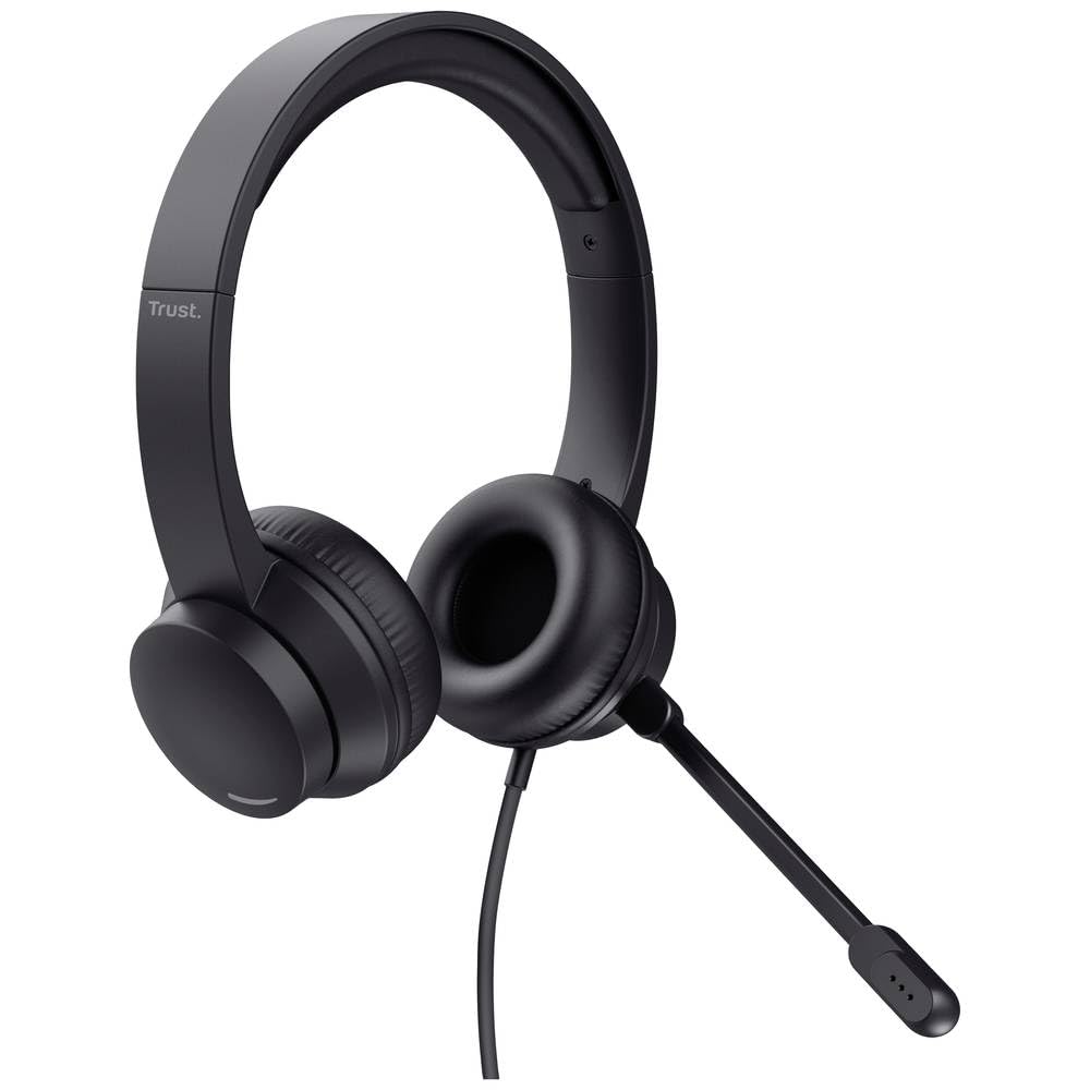 Trust HS-201 Over Ear Headset kabelgebunden Stereo Schwarz Computer