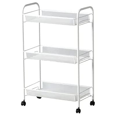 IKEA HORNAVAN Trolley weiss 26x48x77cm