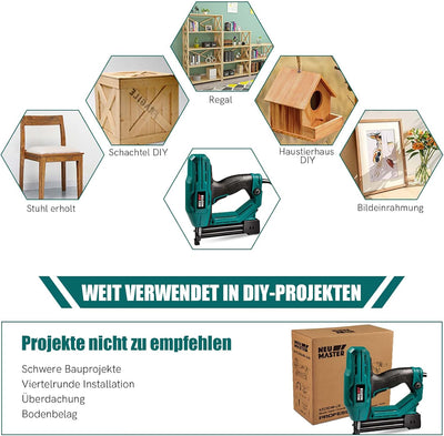 Elektrotacker,NEU MASTER tacker NTC0040 für Polsterei, Textilien befestigen und Holzbearbeitung Proj