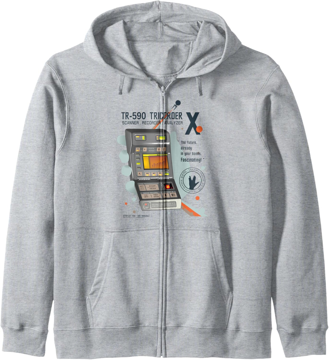 Star Trek TR-590 Tricorder X Fan Art Kapuzenjacke