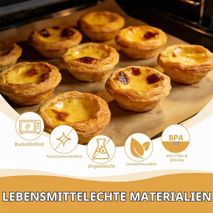 120 Stück Pergamentpapier zum Backen, Bio Backpapier ohne PFAS, 25 * 35cm Backpapier Zuschnitte zum