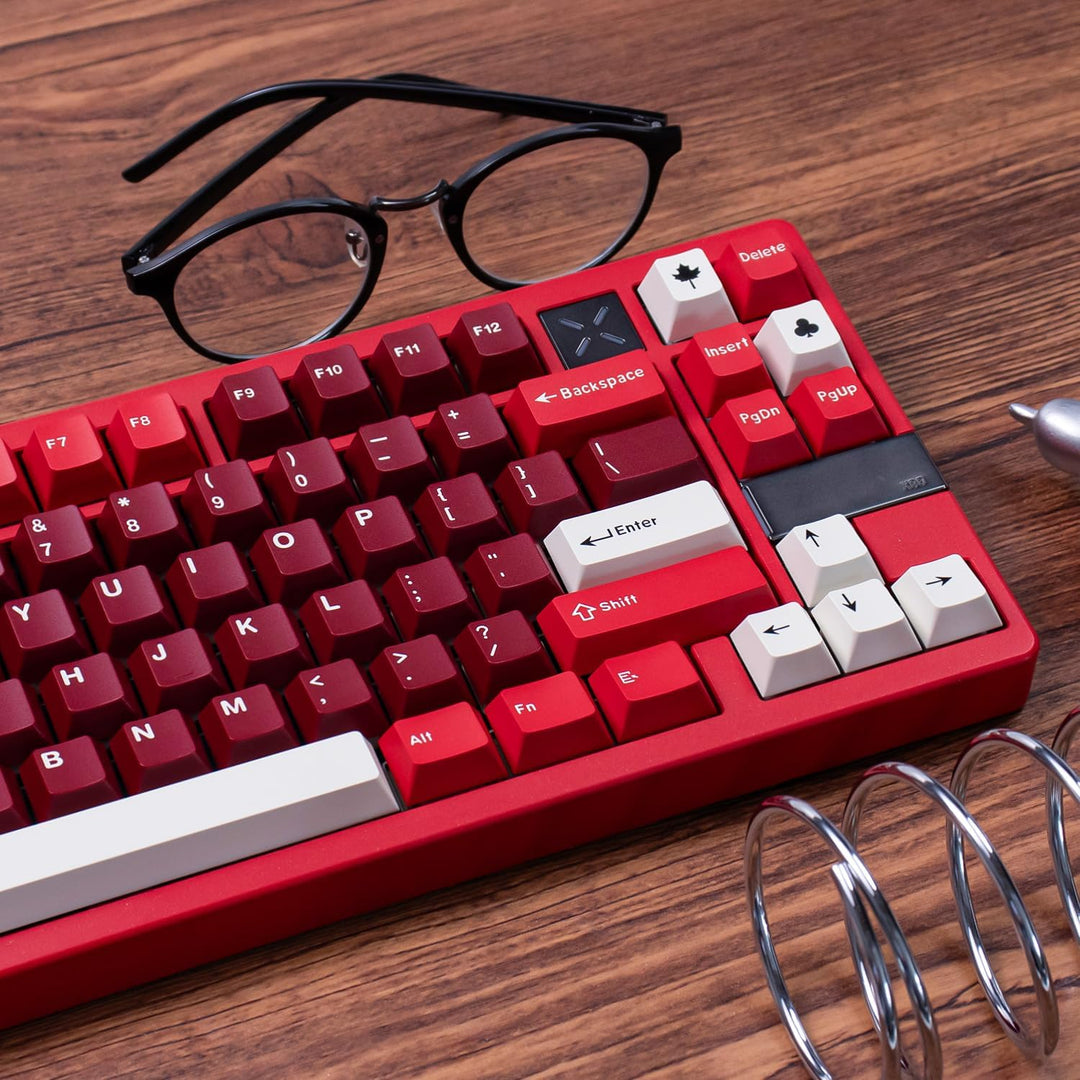172 Tasten Doubleshot Keycaps Cherry Profil Tastenkappen 7u Spacebar für 60% 65% 95% Mechanische Tas