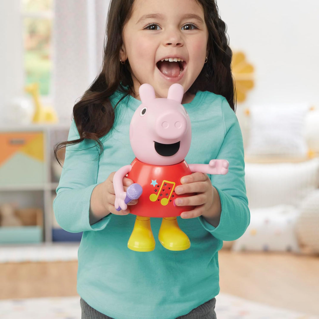 Peppa Pig Plauder- & Singspass Peppa Puppe, Pink, 20 cm Talk and Sing, Talk and Sing