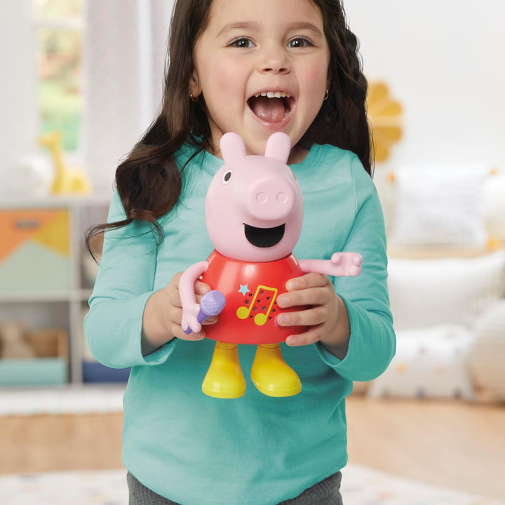 Peppa Pig Plauder- & Singspass Peppa Puppe, Pink, 20 cm Talk and Sing, Talk and Sing