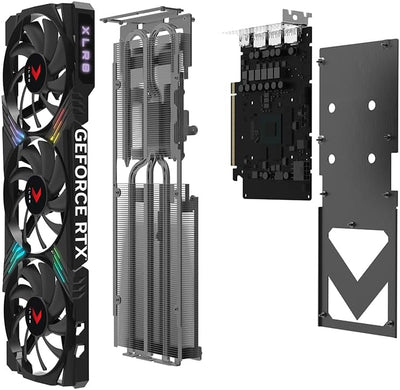 PNY GEFORCE RTX™ 4060 Ti 8GB XLR8 Gaming Verto Triple Fan Edition DLSS 3 Grafikkarte RTX 4060Ti ARGB