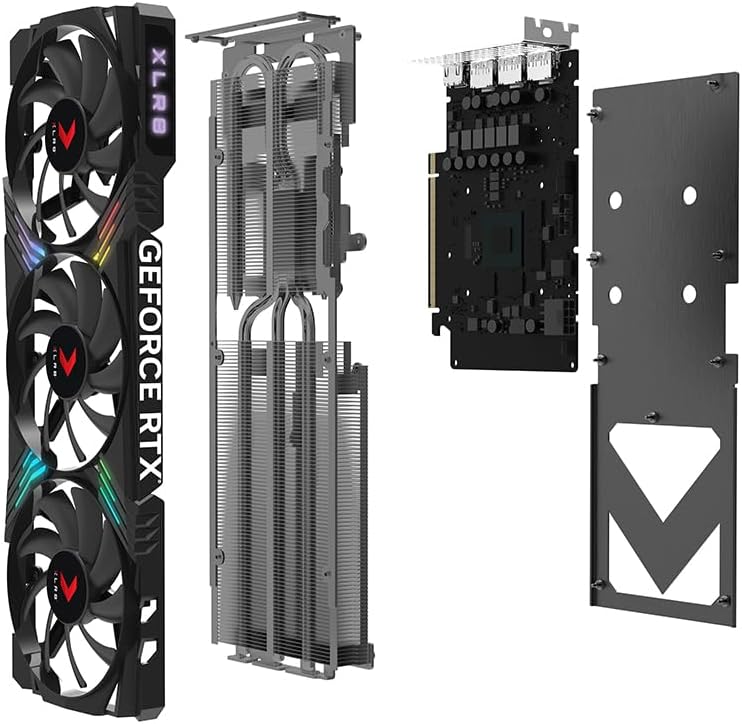 PNY GEFORCE RTX™ 4060 Ti 8GB XLR8 Gaming Verto Triple Fan Edition DLSS 3 Grafikkarte RTX 4060Ti ARGB
