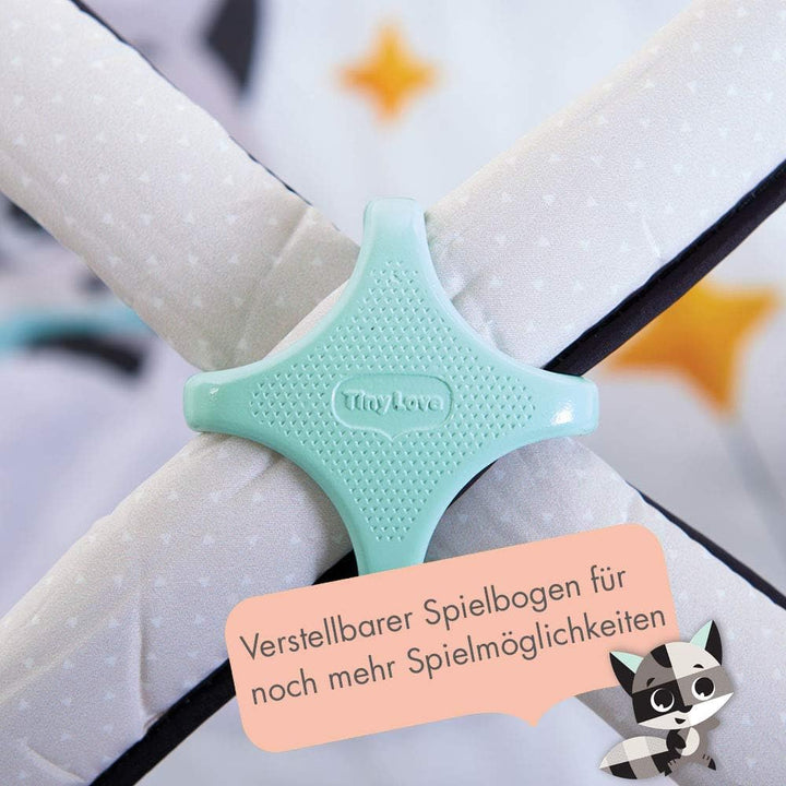 Tiny Love Krabbeldecke Black & White Deluxe Gymini - Magical Tales, weiche Baby-Spieldecke mit Spiel