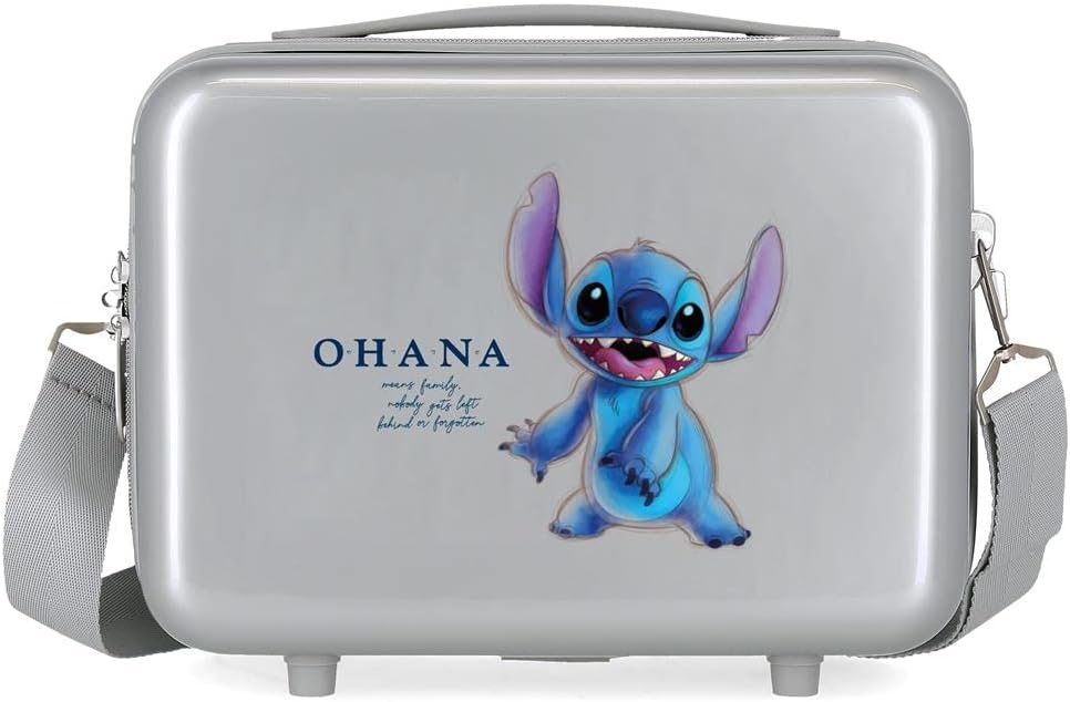 Disney 100 Stitch Adaptable Kulturbeutel, Grau, 29 x 21 x 15 cm, starres ABS, 9,14 l, 0,63 kg