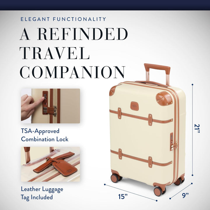 Bric's Bellagio Trolley 55 cm Cream 21 inch Cream, 21 inch Cream