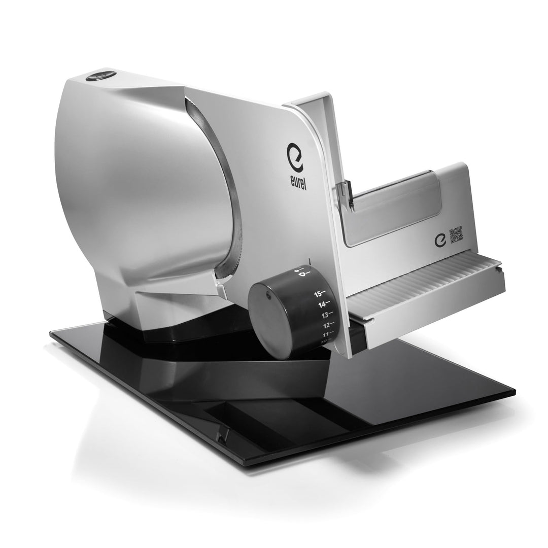 EUREL RS94 Vollmetall Allesschneider Made in EU, Metallschneidfläche, Einstellen der Messergeschwind