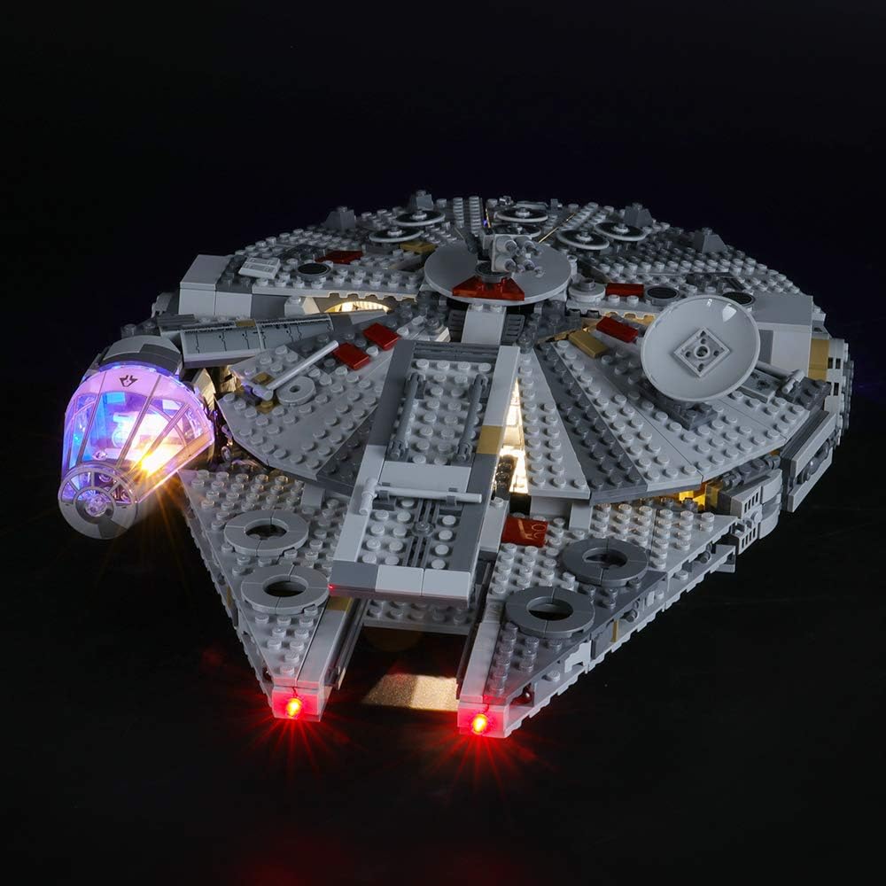 BRIKSMAX Led Beleuchtungsset für Lego Star Wars Millennium Falcon,Kompatibel Mit Lego 75257 Baustein