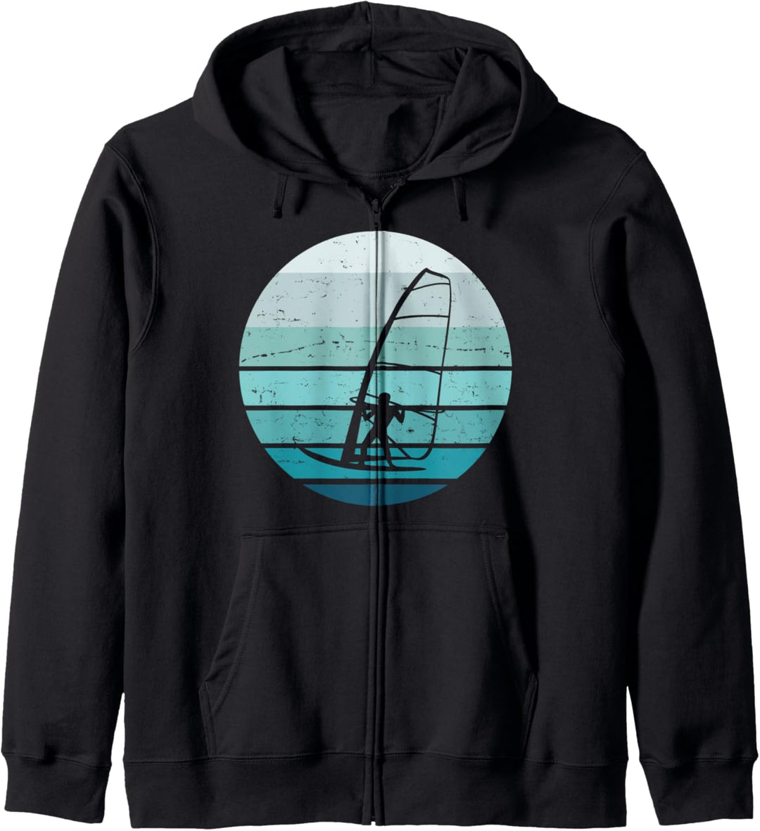 Windsurfing Surfer Surfen Mit Segel Sommer Wellen Wind Kapuzenjacke