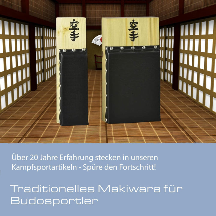 Ju-Sports Makiwara Kunstleder Schlagpolster Kampfsport 1 STK I Traditionelles Trainingsgerät im Budo