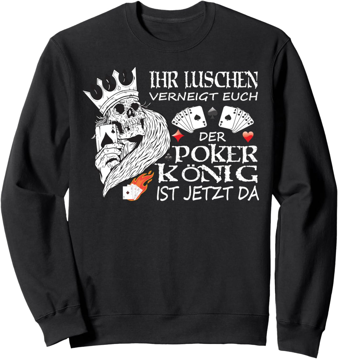 Kartenspiel Poker Zubehör - Pokerspieler Sweatshirt