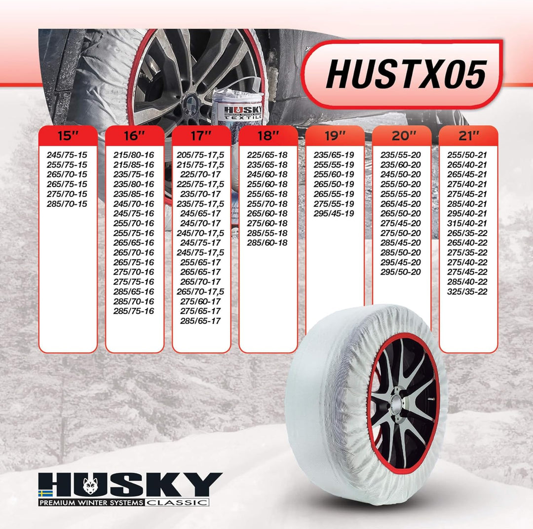 Sumex hustx05 Husky Schneekette Textil, XXL, XXL