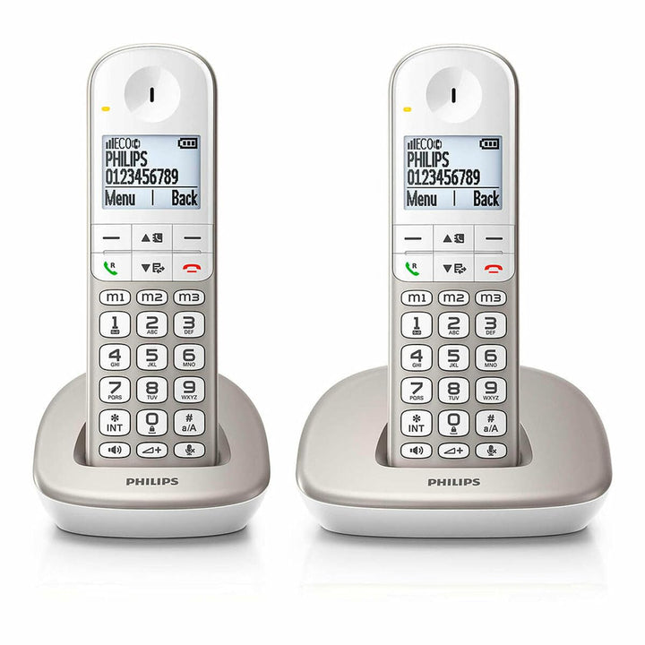 Philips TELÉFONO INALÁMBRICO XL4902S/34/ Pack Duo/Plata