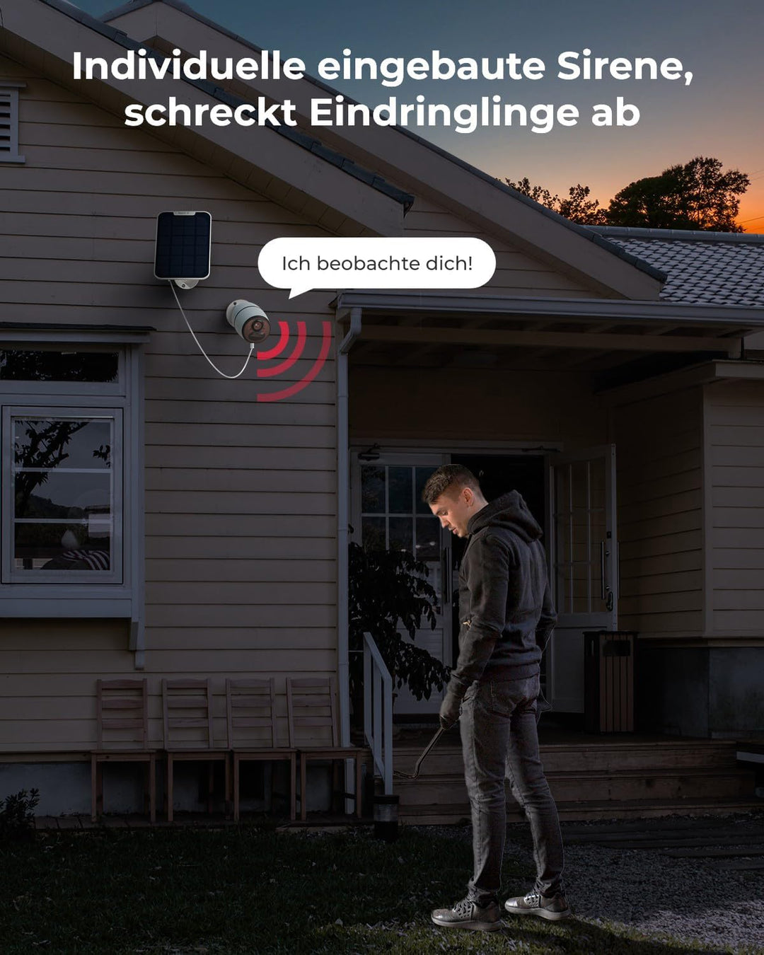 Reolink 3G/4G LTE Überwachungskamera Aussen Akku 2K 4MP mit microSD- und SIM-Karte, Personen-/Autoer