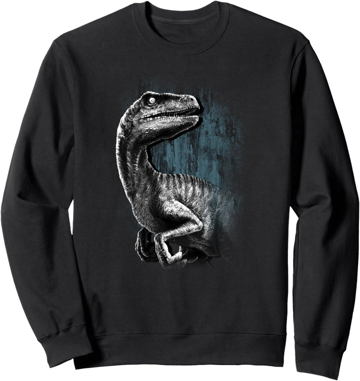 Jurassic World Raptor Grunge Portrait Sweatshirt