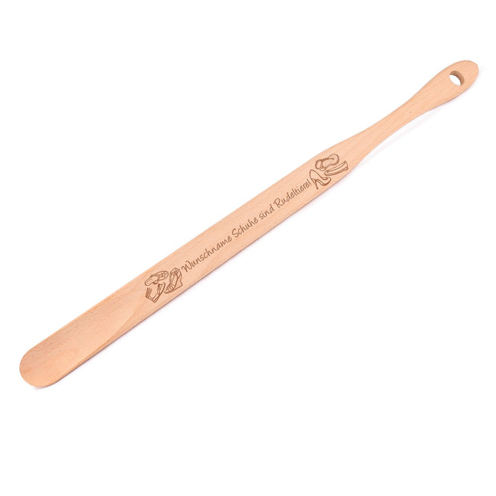 Cera & Toys® Schuhlöffel 70cm - Schuhe sind Rudeltiere - mit gratis Gravur - nachhaltig Produziert c