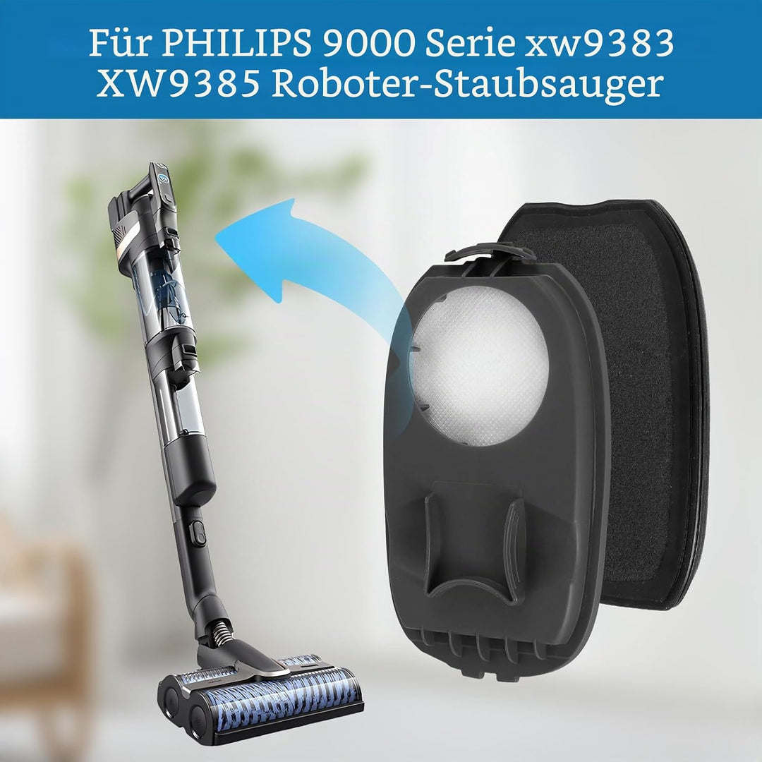2 Stück Filter Zubehör Kompatibel mit PHILIPS AquaTrio 9000 Series XW9383 XW9385 XW9382,Ersatzfilter