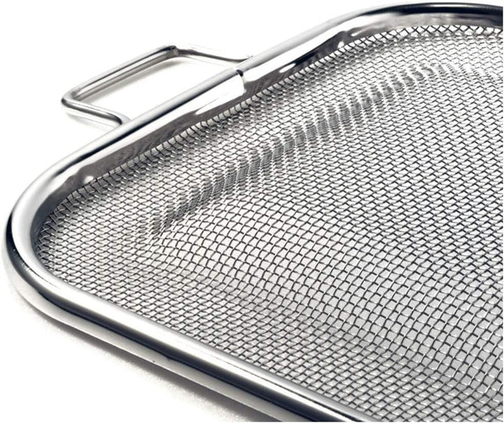TAMUME Edelstahl-Sandwich-Grillkorb mit Klemme, Geeignetes Grill-Backteil für Backofen und Toaster m