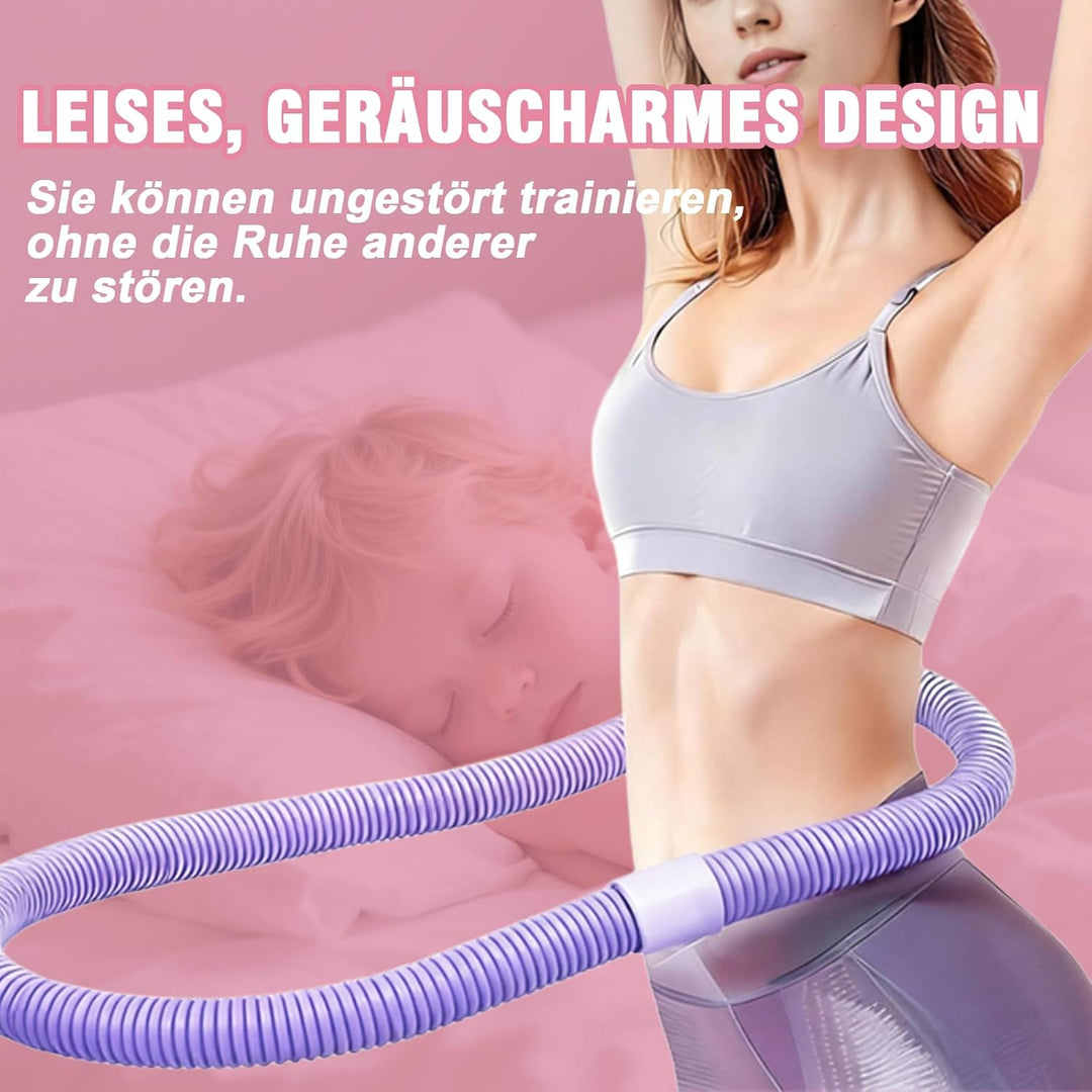 Hula Hoop Reifen Erwachsene, Weicher Hoola Hoop zum Abnehmen mit Federkern & Sicherheitsseil, Komfor