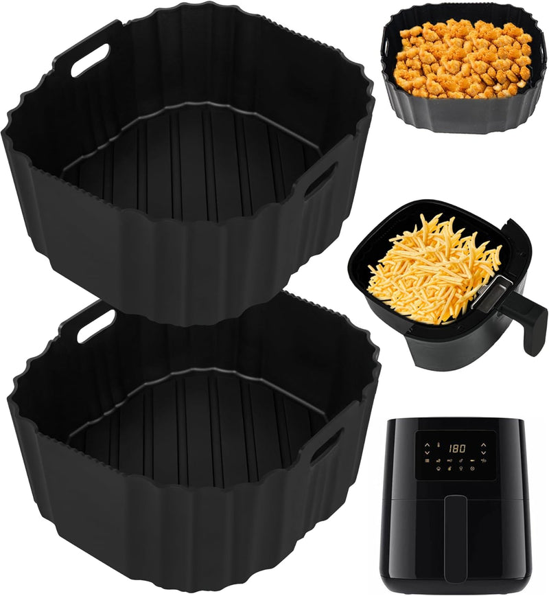 Smlntbu Airfryer Silikonform Kompatibel für Philips Essential 4,1L (HD9252, HD9200, HD9255), 2PCS Si