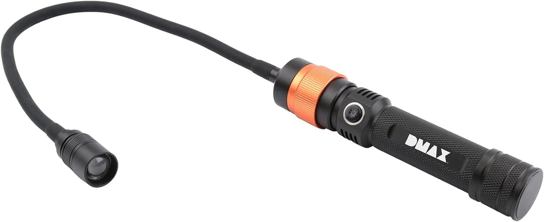 DMAX ULG103, LED-Taschenlampe mit verschiedenen Aufsätzen, 350 Lumen, aufladbar, 40414