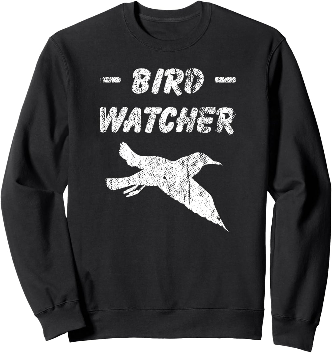 Bird Watcher Grunge Design Sweatshirt