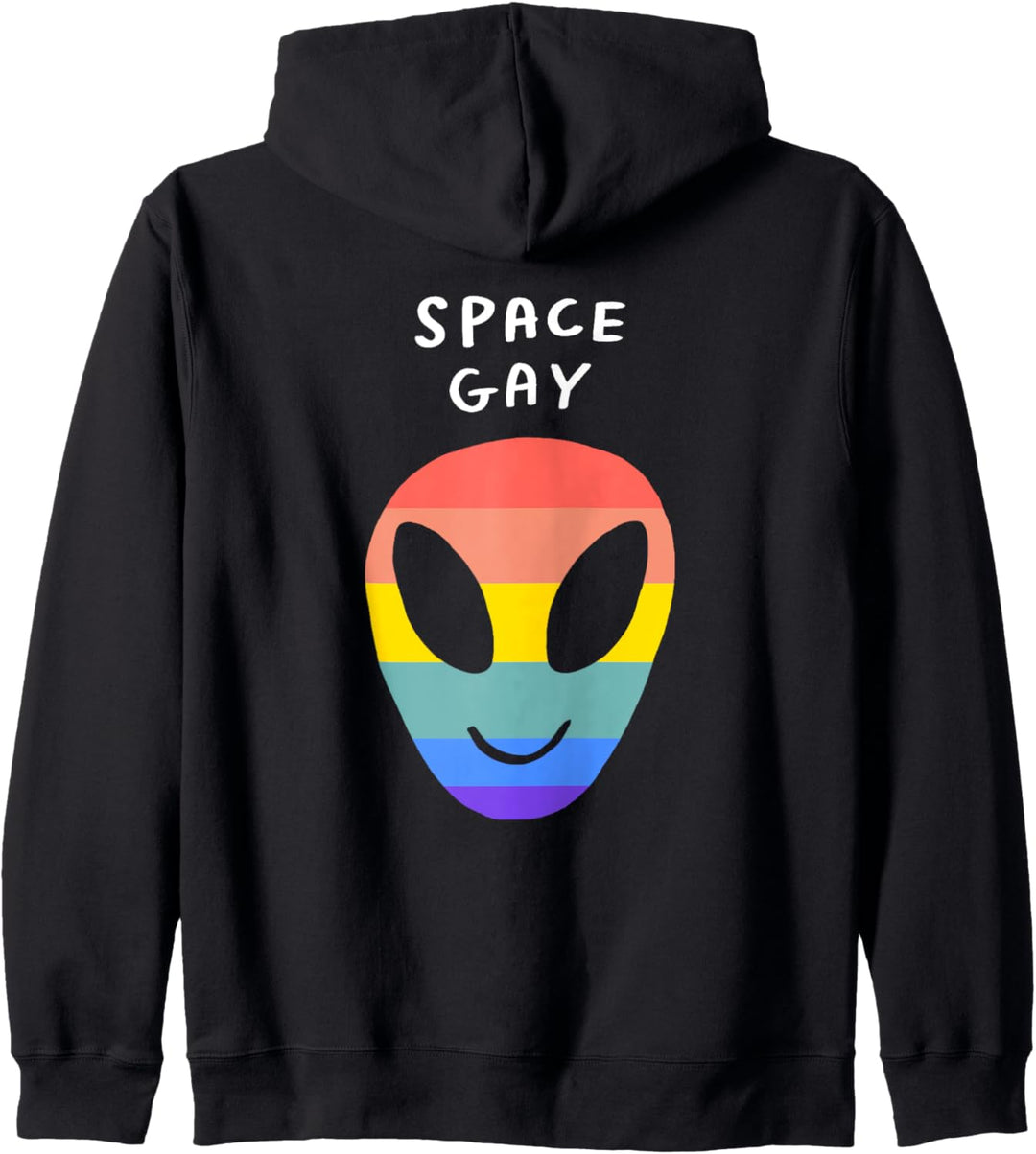 Space Gay Alien Funny LGBTQIA Aesthetic Lesbian Pride Flag Kapuzenjacke