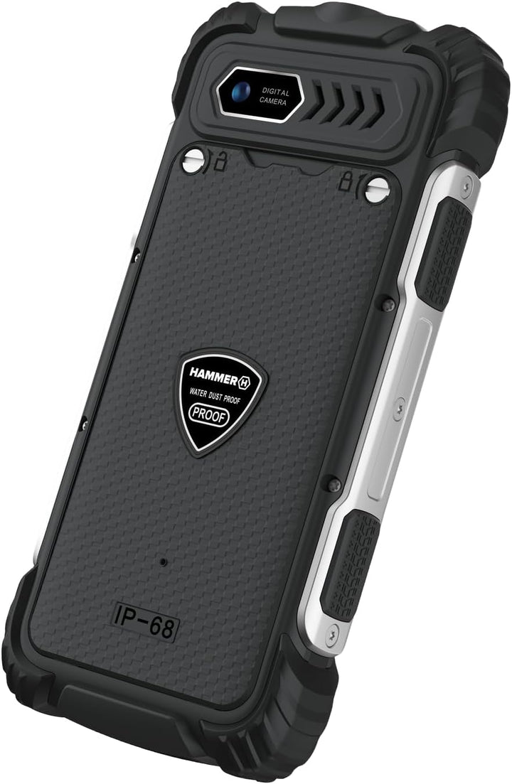 Hammer H Forge Outdoor Handy ohne Vertrag, 2300mAh Akku, 32 GB, 2,4" TFT Display, grosse Tasten, Tas
