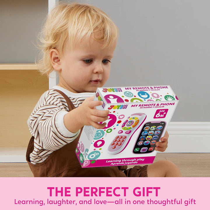 JOYIN Rosa Telefon Baby Spielzeug Handy Ab 1 Jahr, Musikalische Spielzeuge Für Babies, 2 pc Fernbedi